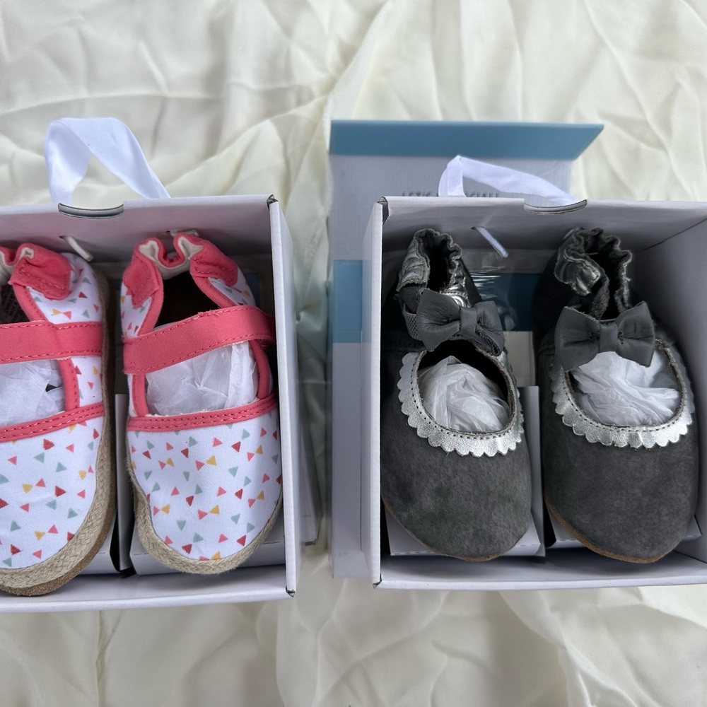 New Robeez Baby Soft Soles Slip-Resistant Crib Shoes LOT